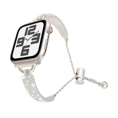 For Apple Watch 42mm / 41mm / 40mm / 38mm Kalebol Stone Curved Zinc Alloy Strap(Starlight) - Watch Bands by Kalebol | Online Shopping UK | buy2fix