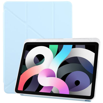 For iPad Air 2022 / 2020 10.9 ZGA Genre Series Y-Fold Leather Tablet Case with Pen Slot(Blue) - iPad Air (2022) / (2020) 10.9 Cases by ZGA | Online Shopping UK | buy2fix