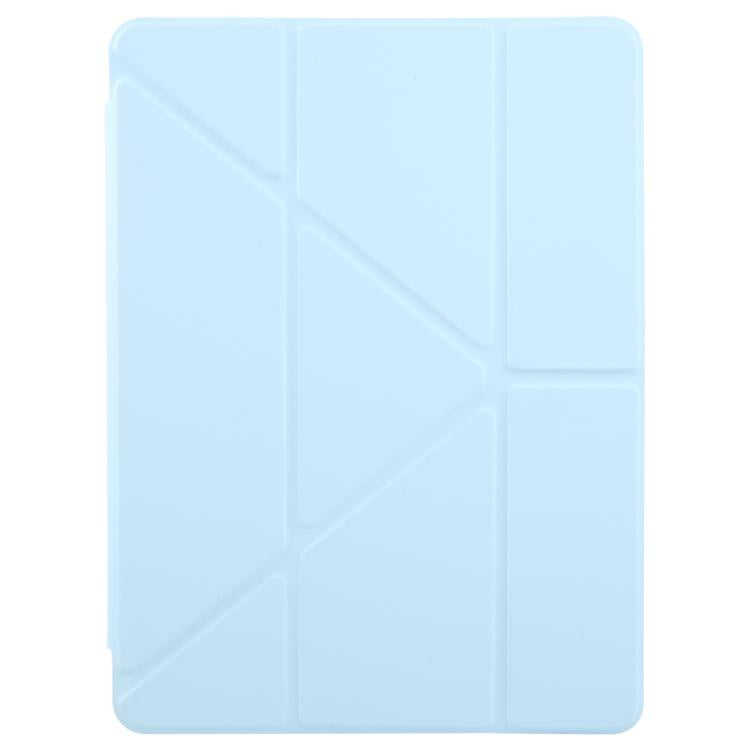 For iPad Air 2022 / 2020 10.9 ZGA Genre Series Y-Fold Leather Tablet Case with Pen Slot(Blue) - iPad Air (2022) / (2020) 10.9 Cases by ZGA | Online Shopping UK | buy2fix