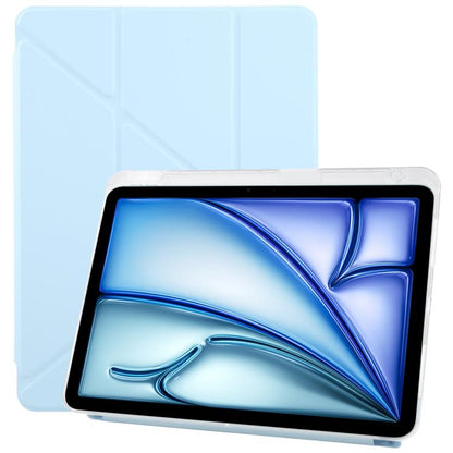 For iPad Air 13 2025 / 2024 / Pro 12.9 ZGA Genre Series Y-Fold Leather Tablet Case with Pen Slot(Blue) - iPad Air 13 2025 / 2024 Cases by ZGA | Online Shopping UK | buy2fix