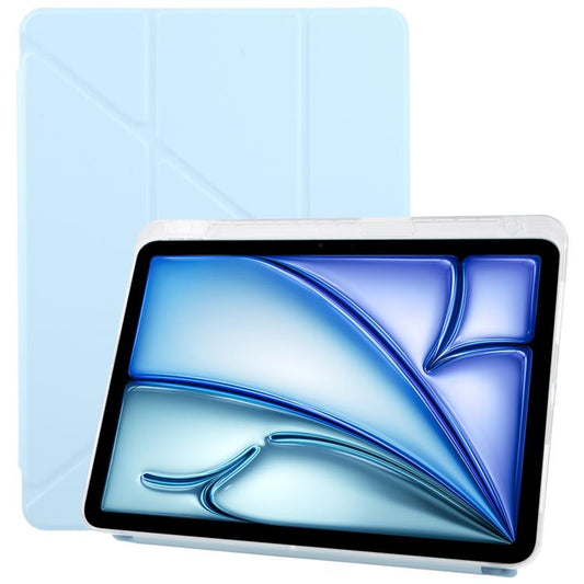 For iPad Air 13 2025 / 2024 / Pro 12.9 ZGA Genre Series Y-Fold Leather Tablet Case with Pen Slot(Blue) - iPad Air 13 2025 / 2024 Cases by ZGA | Online Shopping UK | buy2fix