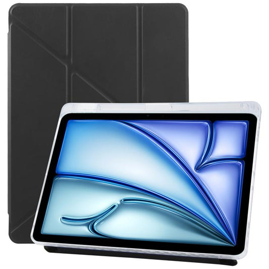 For iPad Air 13 2025 / 2024 / Pro 12.9 ZGA Genre Series Y-Fold Leather Tablet Case with Pen Slot(Black) - iPad Air 13 2025 / 2024 Cases by ZGA | Online Shopping UK | buy2fix