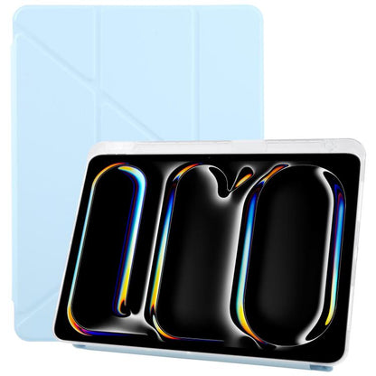 For iPad Pro 13 2024 ZGA Genre Series Y-Fold Leather Tablet Case with Pen Slot(Blue) - iPad Pro 13 2024 Cases by ZGA | Online Shopping UK | buy2fix