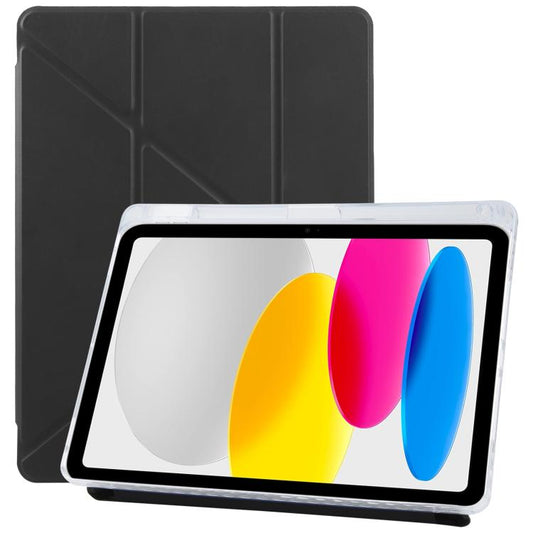 For iPad 2025 / 2022 ZGA Genre Series Y-Fold Leather Tablet Case with Pen Slot(Black) - iPad 2025 / 2022 Cases by ZGA | Online Shopping UK | buy2fix