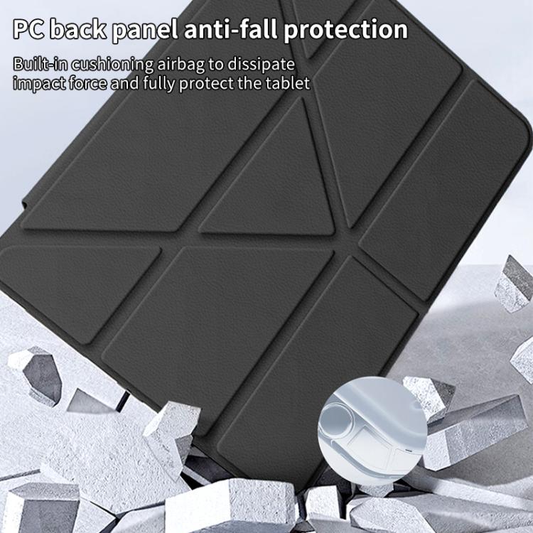 For iPad 2025 / 2022 ZGA Genre Series Y-Fold Leather Tablet Case with Pen Slot(Black) - iPad 2025 / 2022 Cases by ZGA | Online Shopping UK | buy2fix