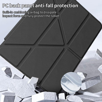 For iPad 10.2 2021 / Air 10.5 ZGA Genre Series Y-Fold Leather Tablet Case with Pen Slot(Black) - iPad 10.2 Cases by ZGA | Online Shopping UK | buy2fix