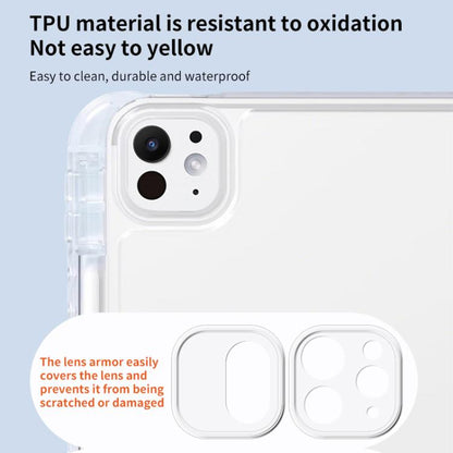 For iPad Pro 11 2022 / 2021 ZGA Genre Series Y-Fold Leather Tablet Case with Pen Slot(Blue) - iPad Pro 11 (2022/2021) Cases by ZGA | Online Shopping UK | buy2fix