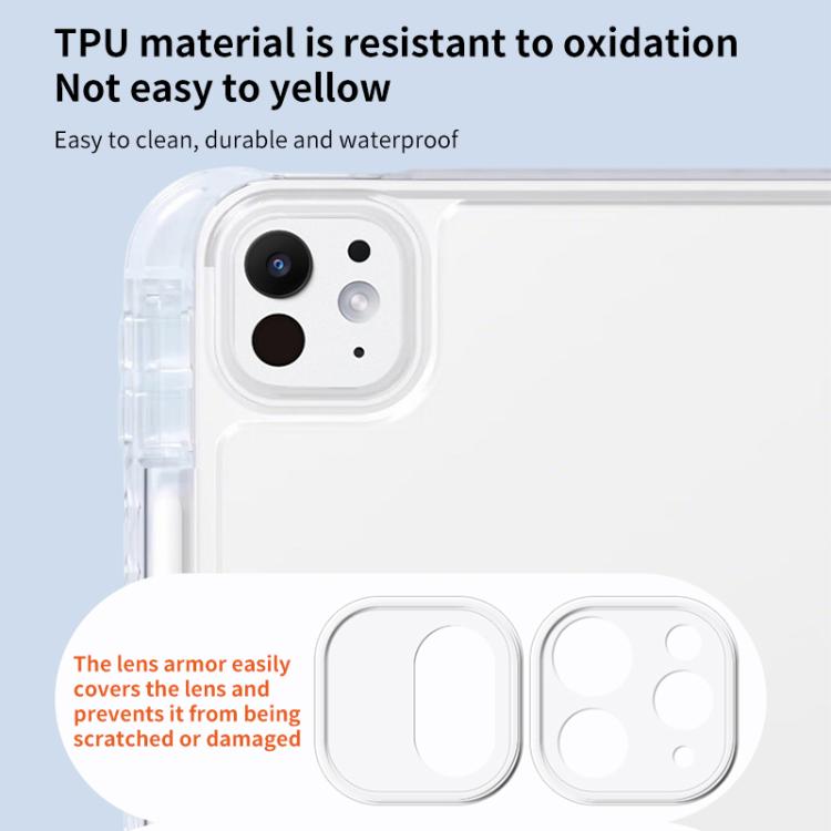 For iPad Air 11 2025 / 2024 ZGA Genre Series Y-Fold Leather Tablet Case with Pen Slot(Blue) - iPad Air 11 2025 / 2024 Cases by ZGA | Online Shopping UK | buy2fix