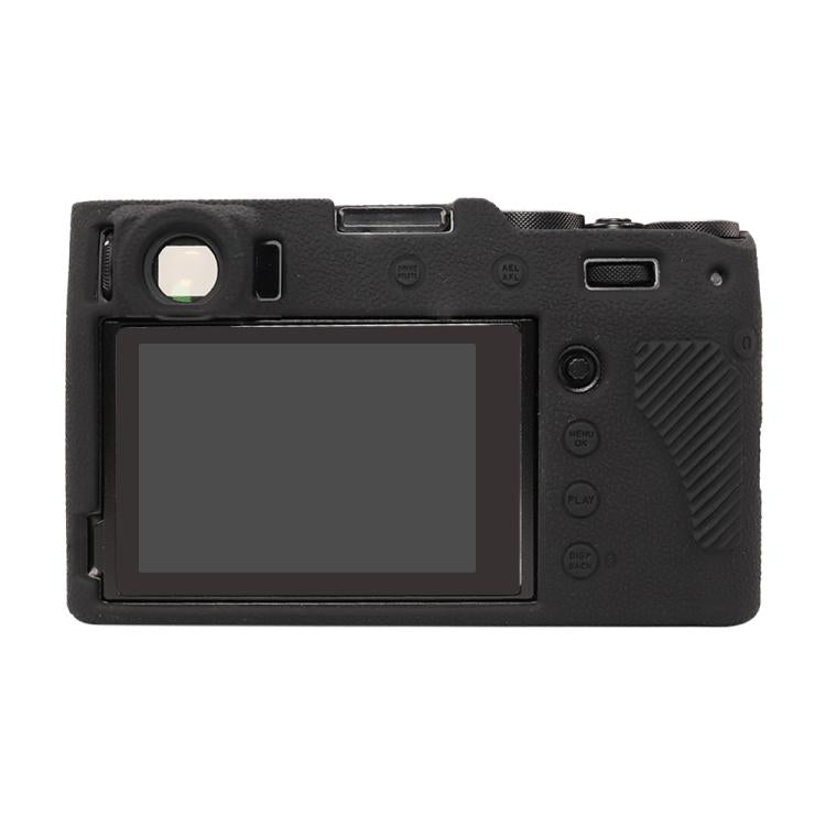 For FUJIFILM X100VI Litchi Texture Soft Silicone Protective Case(Black) - Protective Case by buy2fix | Online Shopping UK | buy2fix