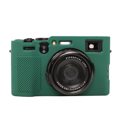For FUJIFILM X100VI Litchi Texture Soft Silicone Protective Case(Green) - Protective Case by buy2fix | Online Shopping UK | buy2fix