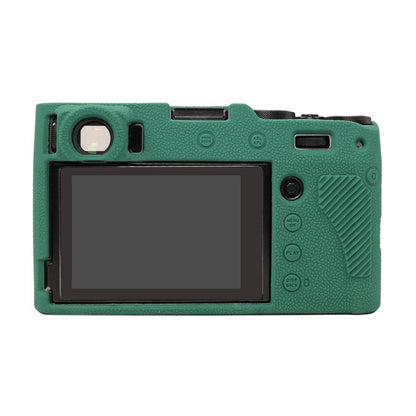 For FUJIFILM X100VI Litchi Texture Soft Silicone Protective Case(Green) - Protective Case by buy2fix | Online Shopping UK | buy2fix