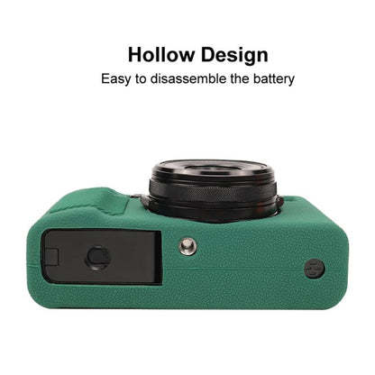 For FUJIFILM X100VI Litchi Texture Soft Silicone Protective Case(Green) - Protective Case by buy2fix | Online Shopping UK | buy2fix