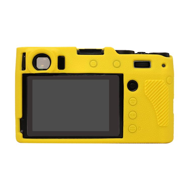 For FUJIFILM X100VI Litchi Texture Soft Silicone Protective Case(Yellow) - Protective Case by buy2fix | Online Shopping UK | buy2fix