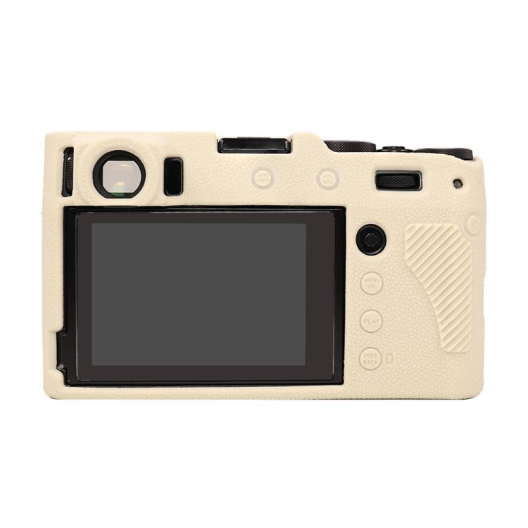 For FUJIFILM X100VI Litchi Texture Soft Silicone Protective Case(White) - Protective Case by buy2fix | Online Shopping UK | buy2fix