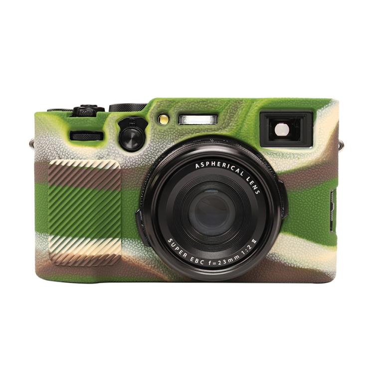 For FUJIFILM X100VI Litchi Texture Soft Silicone Protective Case(Camouflage) - Protective Case by buy2fix | Online Shopping UK | buy2fix