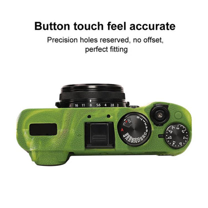 For FUJIFILM X100VI Litchi Texture Soft Silicone Protective Case(Camouflage) - Protective Case by buy2fix | Online Shopping UK | buy2fix
