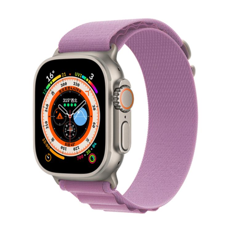 For Apple Watch 46mm / 49mm / 45mm / 44mm Kalebol Aline Nylon Loop Watch Band(Light Purple) - Watch Bands by Kalebol | Online Shopping UK | buy2fix