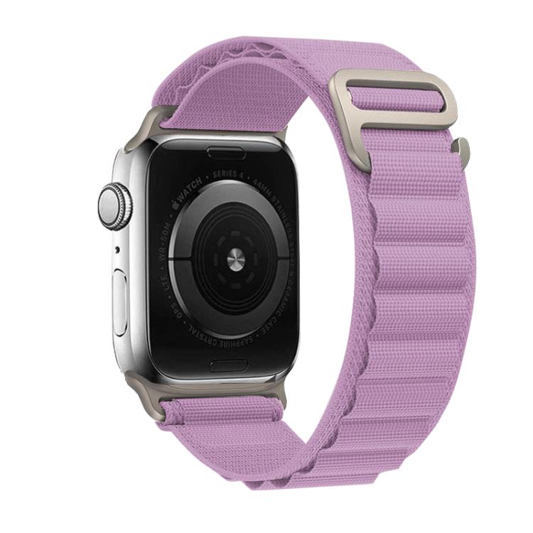 For Apple Watch 46mm / 49mm / 45mm / 44mm Kalebol Aline Nylon Loop Watch Band(Light Purple) - Watch Bands by Kalebol | Online Shopping UK | buy2fix