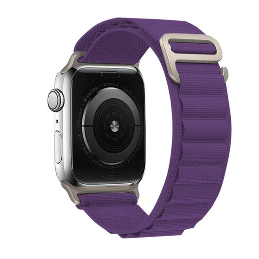 For Apple Watch 46mm / 49mm / 45mm / 44mm Kalebol Aline Nylon Loop Watch Band(Dark Purple) - Watch Bands by Kalebol | Online Shopping UK | buy2fix
