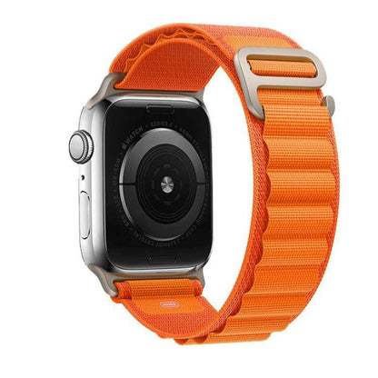 For Apple Watch 46mm / 49mm / 45mm / 44mm Kalebol Aline Nylon Loop Watch Band(Orange) - Watch Bands by Kalebol | Online Shopping UK | buy2fix