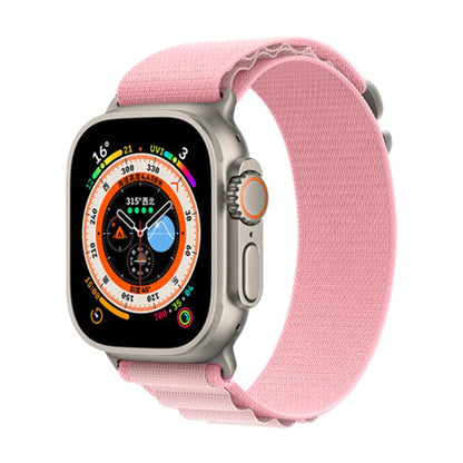 For Apple Watch 46mm / 49mm / 45mm / 44mm Kalebol Aline Nylon Loop Watch Band(Pink Gradient) - Watch Bands by Kalebol | Online Shopping UK | buy2fix