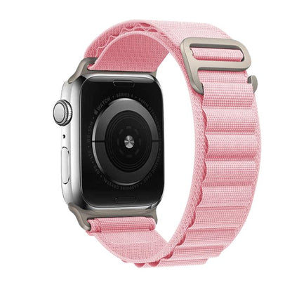 For Apple Watch 46mm / 49mm / 45mm / 44mm Kalebol Aline Nylon Loop Watch Band(Pink) - Watch Bands by Kalebol | Online Shopping UK | buy2fix
