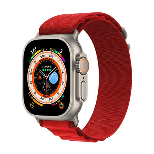 For Apple Watch 42mm / 41mm / 40mm / 38mm Kalebol Aline Nylon Loop Watch Band(Red) - Watch Bands by Kalebol | Online Shopping UK | buy2fix