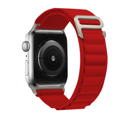 For Apple Watch 42mm / 41mm / 40mm / 38mm Kalebol Aline Nylon Loop Watch Band(Red) - Watch Bands by Kalebol | Online Shopping UK | buy2fix