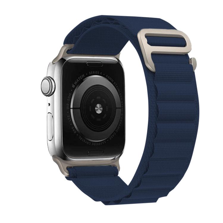 For Apple Watch 42mm / 41mm / 40mm / 38mm Kalebol Aline Nylon Loop Watch Band(Dark Blue) - Watch Bands by Kalebol | Online Shopping UK | buy2fix