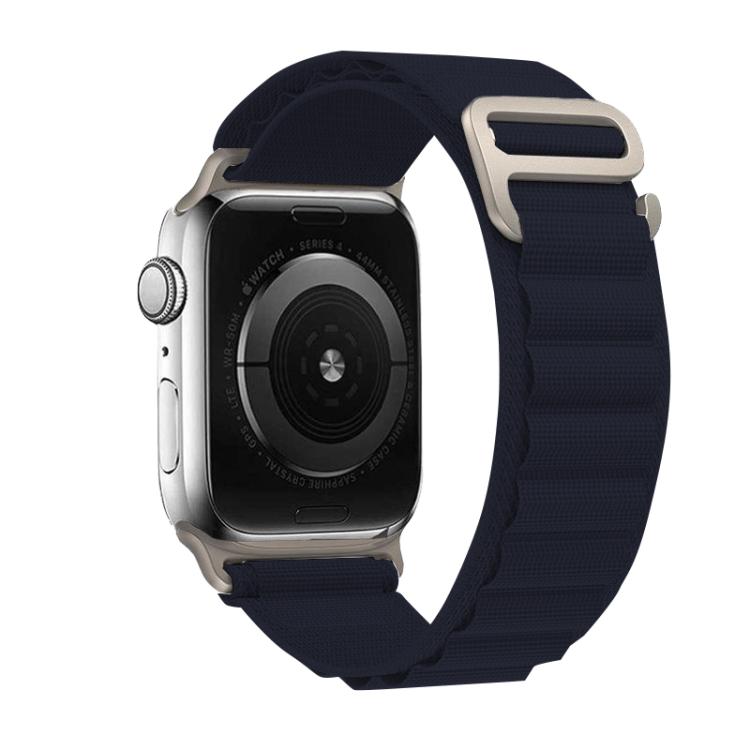 For Apple Watch 42mm / 41mm / 40mm / 38mm Kalebol Aline Nylon Loop Watch Band(Midnight Blue) - Watch Bands by Kalebol | Online Shopping UK | buy2fix