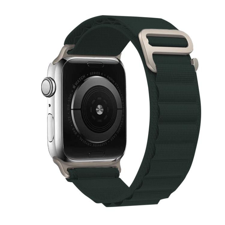 For Apple Watch 42mm / 41mm / 40mm / 38mm Kalebol Aline Nylon Loop Watch Band(Forest Green) - Watch Bands by Kalebol | Online Shopping UK | buy2fix