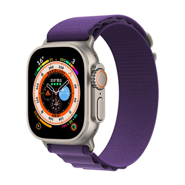 For Apple Watch 42mm / 41mm / 40mm / 38mm Kalebol Aline Nylon Loop Watch Band(Dark Purple) - Watch Bands by Kalebol | Online Shopping UK | buy2fix