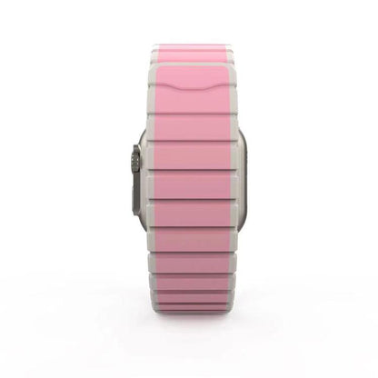 For Apple Watch 46mm / 49mm / 45mm / 44mm Kalebol Magnetic Silicone Strap(Pink) - Watch Bands by Kalebol | Online Shopping UK | buy2fix