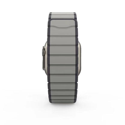 For Apple Watch 46mm / 49mm / 45mm / 44mm Kalebol Magnetic Silicone Strap(Grey) - Watch Bands by Kalebol | Online Shopping UK | buy2fix