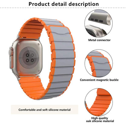 For Apple Watch 42mm / 41mm / 40mm / 38mm Kalebol Magnetic Silicone Strap(Pink) - Watch Bands by Kalebol | Online Shopping UK | buy2fix