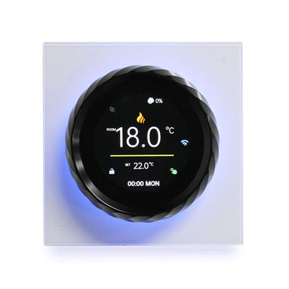BHT-2007-P16-GALW Water Heating  1.6 inch TFT Color Screen WiFi Smart hreaded Knob Thermostat(White Black) - Thermostat & Thermometer by buy2fix | Online Shopping UK | buy2fix