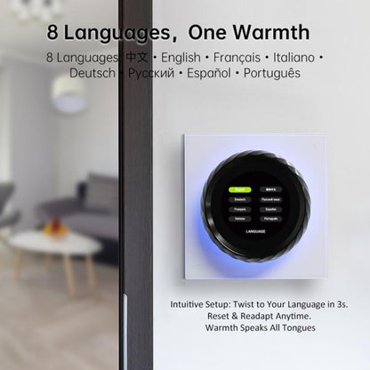 BHT-2007-P16-GCLW Boiler Heating 1.6 inch TFT Color Screen WiFi Smart hreaded Knob Thermostat(White Black) - Thermostat & Thermometer by buy2fix | Online Shopping UK | buy2fix