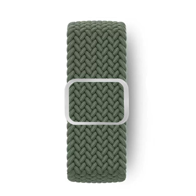 For Apple Watch 46mm / 49mm / 45mm / 44mm Kalebol Eight Buckle Nylon Braided Watch Band(Dark Green) - Watch Bands by Kalebol | Online Shopping UK | buy2fix