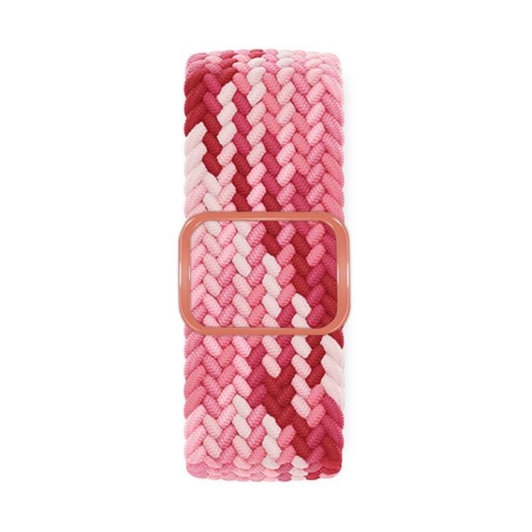 For Apple Watch 46mm / 49mm / 45mm / 44mm Kalebol Eight Buckle Nylon Braided Watch Band(Strawberry Red) - Watch Bands by Kalebol | Online Shopping UK | buy2fix