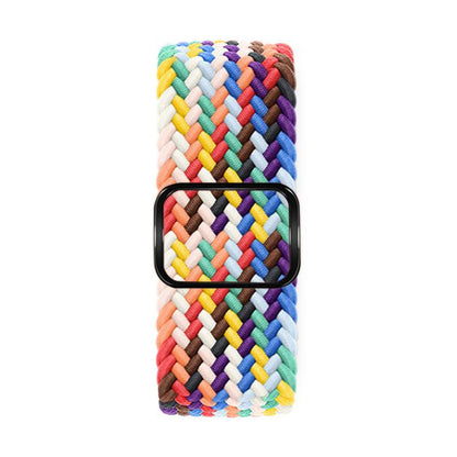 For Apple Watch 46mm / 49mm / 45mm / 44mm Kalebol Eight Buckle Nylon Braided Watch Band(Rainbow) - Watch Bands by Kalebol | Online Shopping UK | buy2fix