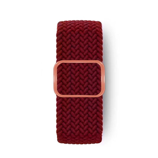 For Apple Watch 46mm / 49mm / 45mm / 44mm Kalebol Eight Buckle Nylon Braided Watch Band(Wine Red) - Watch Bands by Kalebol | Online Shopping UK | buy2fix