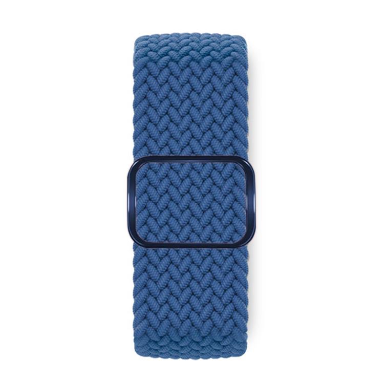 For Apple Watch 46mm / 49mm / 45mm / 44mm Kalebol Eight Buckle Nylon Braided Watch Band(Cold Blue) - Watch Bands by Kalebol | Online Shopping UK | buy2fix