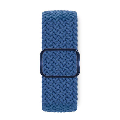 For Apple Watch 46mm / 49mm / 45mm / 44mm Kalebol Eight Buckle Nylon Braided Watch Band(Cold Blue) - Watch Bands by Kalebol | Online Shopping UK | buy2fix