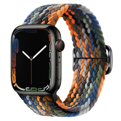 For Apple Watch 46mm / 49mm / 45mm / 44mm Kalebol Eight Buckle Nylon Braided Watch Band(Camouflage) - Watch Bands by Kalebol | Online Shopping UK | buy2fix