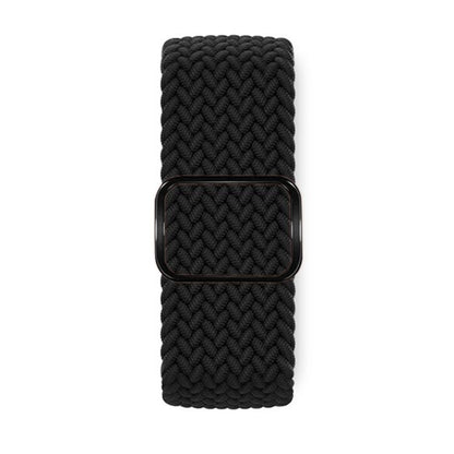 For Apple Watch 46mm / 49mm / 45mm / 44mm Kalebol Eight Buckle Nylon Braided Watch Band(Black) - Watch Bands by Kalebol | Online Shopping UK | buy2fix