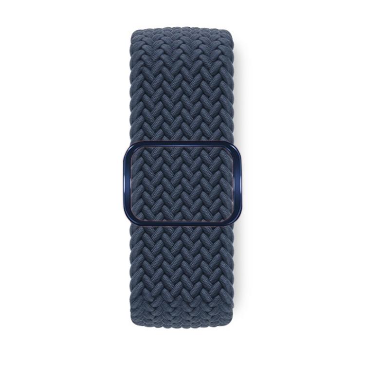 For Apple Watch 42mm / 41mm / 40mm / 38mm Kalebol Eight Buckle Nylon Braided Watch Band(Dark Blue) - Watch Bands by Kalebol | Online Shopping UK | buy2fix