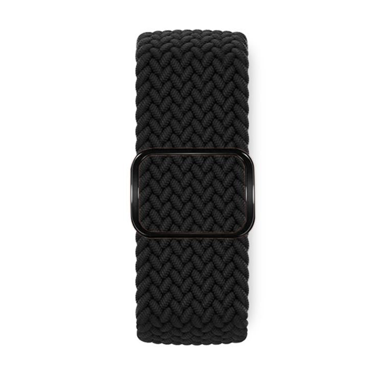 For Apple Watch 42mm / 41mm / 40mm / 38mm Kalebol Eight Buckle Nylon Braided Watch Band(Black) - Watch Bands by Kalebol | Online Shopping UK | buy2fix