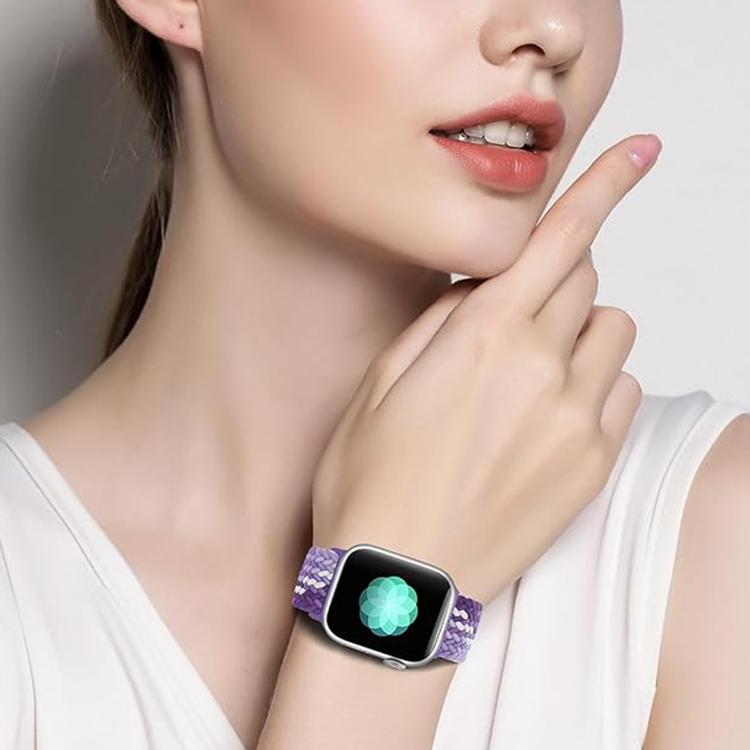 For Apple Watch 46mm / 49mm / 45mm / 44mm Kalebol Eight Buckle Nylon Braided Watch Band(Colorful) - Watch Bands by Kalebol | Online Shopping UK | buy2fix