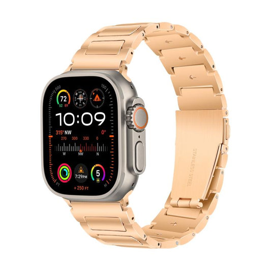 For Apple Watch 46mm / 49mm / 45mm / 44mm Kalebol Tooling Metal Zinc Alloy Watch Band(Rose Gold) - Watch Bands by Kalebol | Online Shopping UK | buy2fix
