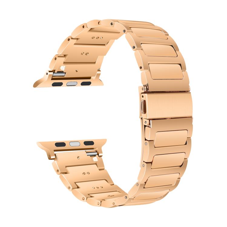 For Apple Watch 46mm / 49mm / 45mm / 44mm Kalebol Tooling Metal Zinc Alloy Watch Band(Rose Gold) - Watch Bands by Kalebol | Online Shopping UK | buy2fix
